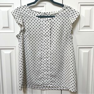 Modcloth polka dot blouse cami top